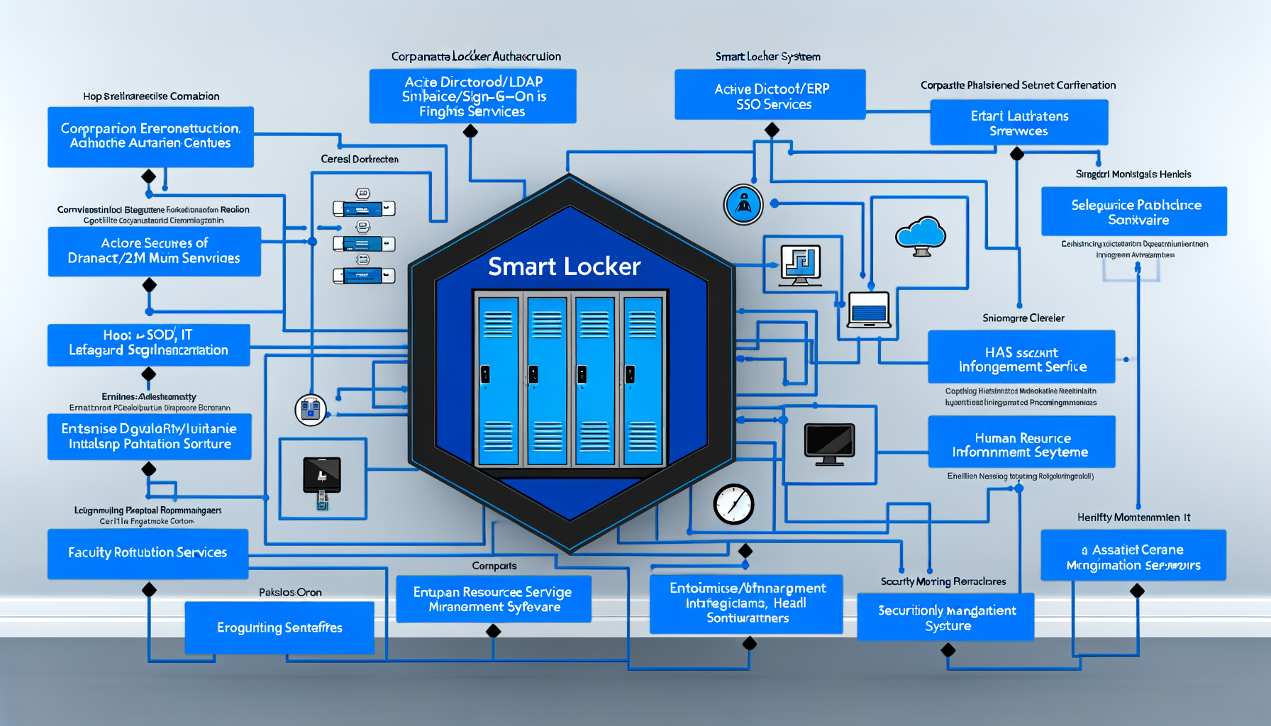Detaljni prikaz enterprise integracije Locker sustava s postojećim poslovnim sustavima