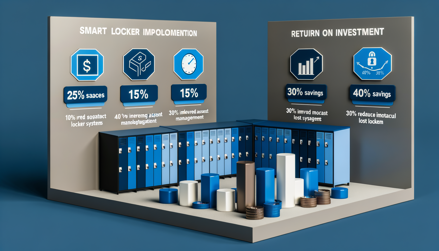ROI infografika za Locker investicije s detaljnim financijskim pokazateljima