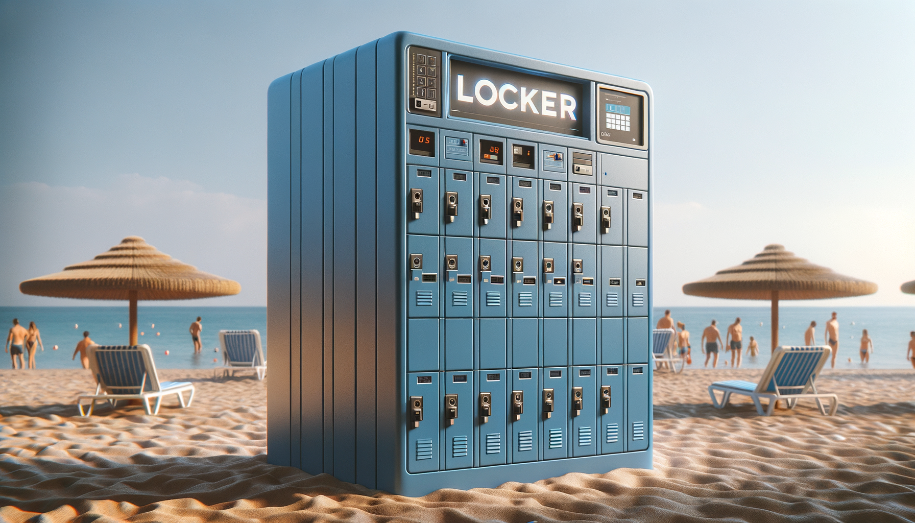 Locker na plaži Kravice
